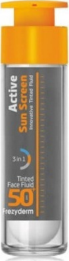 FREZYDERM ACTIVE SUN SCREEN BLACK FACE FLUID 50+ 50ML
