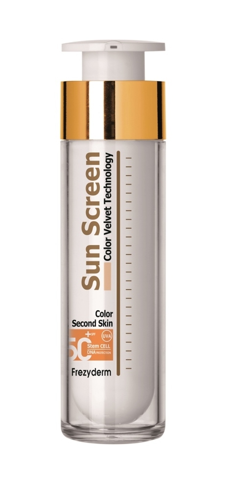 FREZYDERM SECOND SKIN SUNSCREEN VELVET FACE CREAM COLOR SPF50+,  ¬ 50ML