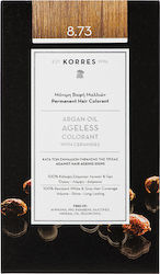 KORRES ARGAN OIL AGELESS COLORANT ΜΟΝΙΜΗ ΒΑΦΗ ΜΑΛΛΙΩΝ 8.73 ΧΡΥΣΗ ΚΑΡΑΜΕΛΑ 1 ΤΜΧ