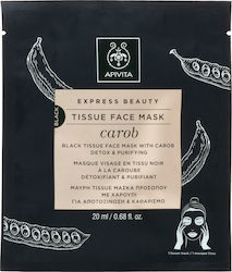 APIVITA EXPRESS BEAUTY FACE MASK TISSUE CAROB 20ml