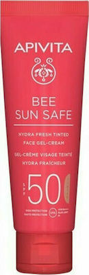 APIVITA BEE SUN SAFE HYDRA FRESH TINTED FACE CREAM SPF50 50ML