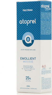 FREZYDERM Atoprel Emollient Mousse Μαλακτικός Αφρός Προσώπου & Σώματος για Ξηρή & Ευαίσθητη Επιδερμίδα με Τάση Ατοπίας, 200ml