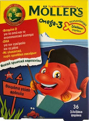MOLLER`S OMEGA-3 KIDS 36 ΖΕΛΕΔΑΚΙΑ ΓΕΥΣΗ ΦΡΑΟΥΛΑ